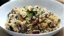 Risotto de quinua con champiñones