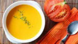 Crema de tomate, zanahoria y jengibre